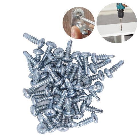Wood Screws Set, 4.2x13mm Philip Head Self-Tapping Screws for Home Appliance Repair, Pack of 50