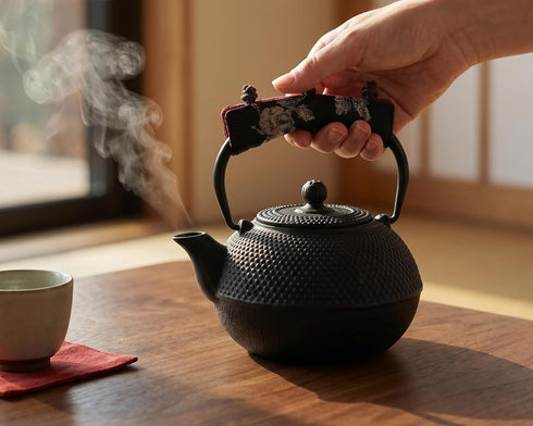 generic Cotton Linen Anti-Slip Heat Resistant Teapot Cover Kettle Handle Sleeve Heat Insulation Grip Protector