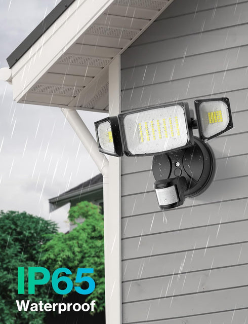 50W 5000LM 6500K IP65 iMaihom Motion Sensor Outdoor Lights, Hardwired Motion Sensor Flood Light, Dusk to Dawn Outdoor