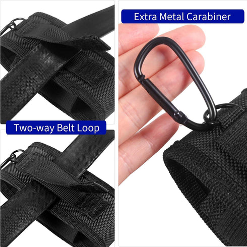 Multitool Sheath for Belt, 900D Nylon Multitool Pouch with 4 Pockets Knife Sheath, EDC Tool Pouch Holster for Multitool Pocket Knife Tactical Pen Flashlight
