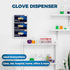 Storage Standard 16.5 10 3.5 Inches Triple Glove Box Holder Wall Mount Glove Dispenser - Disposable Glove Holder Wall
