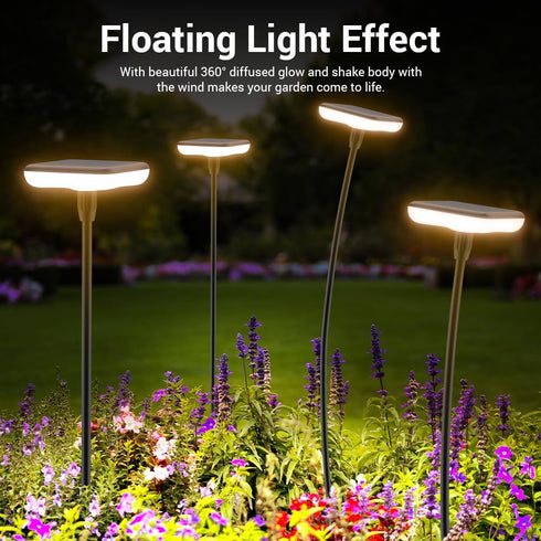 Ainostone 4 Pack 31" 34LM 12H IP65 Solar Lights Outdoor Garden Solar Pathway Light Tall Solar Landscape Lights Bright
