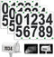 Reflective Mailbox Numbers Sticker, 3 Sets Large 0-9 Self Adhesive Vinyl for Outside, Waterproof Address Numbers