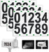 Reflective Mailbox Numbers Sticker, 3 Sets Large 0-9 Self Adhesive Vinyl for Outside, Waterproof Address Numbers