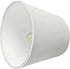 Aspen Creative 32862-2A 4" 6" 5" Small Hardback Empire Shape Chandelier Clip-On Lamp Shade, White, Top x Bottom x Slant