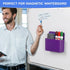 Magnetic Dry Erase Marker Holder, Magnetic Pen Holder for Fridge, School, Office, Home, 1 Pack, Purple
