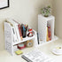 YGYQZ Small Bookshelf for Desktop Storage, Mini Cute Office Desk Shelves for Women and Kids