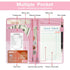 2 Professional Waitress Book with Zipper Pockets & Pen Loop - Leather Server Check Holder Organizer for Cash, Receipts