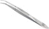Scientific Labwares Stainless Steel General Purpose Lab Tweezers Forceps with Curved Point Tips (4.5 in.)