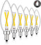 CRLight 2W 4000K Neutral White LED Candelabra Bulb, 30W Equivalent 300LM, E12