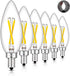CRLight 2W 4000K Neutral White LED Candelabra Bulb, 30W Equivalent 300LM, E12