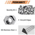 wegoup 1/4"-20 28 Pack A2-70 304 Stainless Steel Lock Nuts, Nylon Insert Hex Nuts, Self-Locking Stainless Steel Coarse