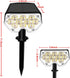 Waterproof20 2 (2 Pack,White All-New Solar Spot Lights Outdoor LEDs Solar Flag Light with Modes,Landscape Spotlights