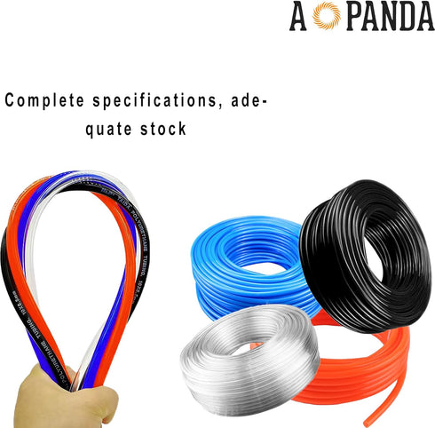 AOPANDA Pneumatic Tubing Pipe 5/32" OD Orange Air Compressor PU Line Hose Tube for Water Fluid Transfer 12 Meter
