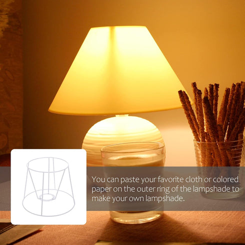 Bulb Wire Lamp Shade Vintage Lamp Guard Metal Light Cover Guard Holder for Table and Floor Light