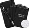 Eaasty 5 Pcs Waterproof Tactical Notebook, 3 x 5 Inch Pocket Notebook with Metal Weatherproof Pen for Outdoor Activities