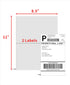 KKBESTPACK 2 8.5 5.5 (200 (2LP) Half Sheet Shipping Labels for Laser and Inkjet Printers Per Page Self Adhesive Mailing