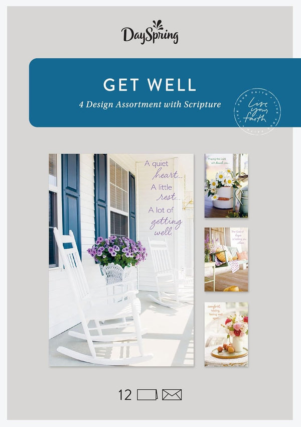 Dayspring Get Well Inspirational Boxed Cards - Sunny Days
