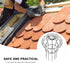 DOITOOL 4inch Leaf Filter Gutter Protection - Anti Clogging Stainless Steel Gutter Strainer for Outdoor Drain Cover