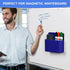 Magnetic Dry Erase Marker Holder, Dark Blue Magnetic Pen Holder for Fridge, Whiteboard, School, Office, Home