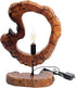 LAPTAIN E12, Wood Table Lamp, Irregular Jujube Tree Wooden Bedside Lamp, Creative Home Decor Table Lamp, Bedside Night