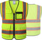 Reflective Mesh Safety Vest for Men Women, 8 Pockets, Zipper Front, High Visibility Hi Vis Construction Vest, ANSI/ISEA