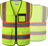 Reflective Mesh Safety Vest for Men Women, 8 Pockets, Zipper Front, High Visibility Hi Vis Construction Vest, ANSI/ISEA