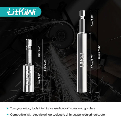 5PCS Rotary Drill Saw Blades,with 2PCS 1/4"Hex Shank,HSS Saw Disc Wheel Cutting Blades for Drills Rotary Tools