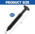 Nkiy Quen 50 Fasteners,3 Inch Pcs Vinyl Shutter Window Shutter Screws Window Panel Pin,Black Shutter Spikes Anchors