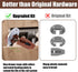 6 Sets Drawer Guide Kit for Kenlin Rite-Trak II, Enhanced Commercial Slide-in Drawer Slides Repair Kit