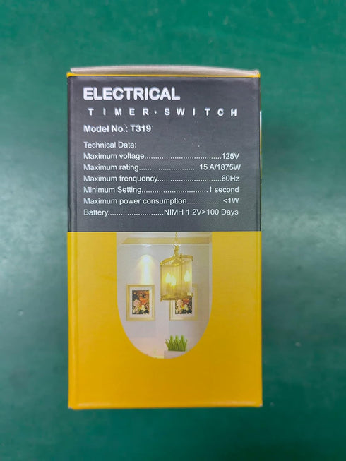Digital Infinite Repeat Cycle Intermittent Timer Plug, 24 Hour Programmable Indoor Timed Power Switch