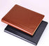 Enyuwlcm PU Leather Padfolio Ring Binder, Clipboard Resume Portfolio with 20 Clear Plastic Sleeves, Brown