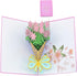 Flower Pop Up Cards 3D, Assorted 4 Flower Greeting Cards with Envelopes for All Occasions