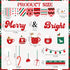 Winter Bulletin Board Decorations Merry Christmas Cutouts, Hot Cocoa Set for Holiday Classroom Decor