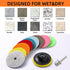 XKDOUS 13 Packs 4" Diamond Polishing Pads with Backer Pad, 50-8000 Grit Wet/Dry Polish Kit for Drill