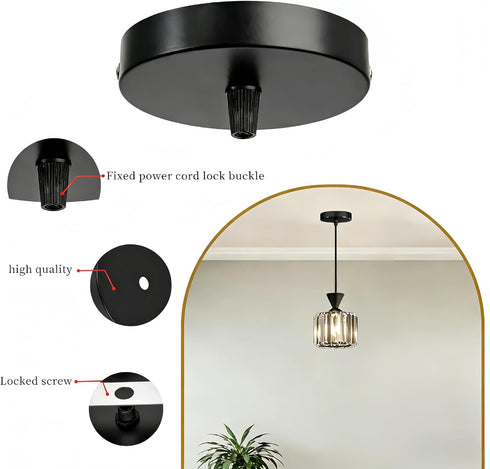 Uiivup 2 Packs 12cm) lamp kit, Chandelier Ceiling Fixture Cover Plate,Chandelier Cover Plate Suite Light Kit with All