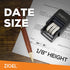 ZIGEL D10 Office Date Stamp - Self Inking Black Date Stamp