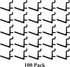 JSP Manufacturing Pegboard Hooks Non-Locking Plastic L Style Hook | Garage Tool Storage Craft Hooks Pegboard Accessories (100, Black) by JSP Manufacturing