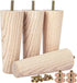 Btowin VCF 6 inch / 15cm Ash Wood Furniture Legs, 4Pcs Mid-Century Modern Unfinished