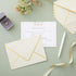 Juvale 50 Pack 5x7 Ivory Envelopes for Wedding Invitations, A7 Size with Gold Foil Edges for Bridal Shower