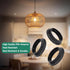 Josojoou 10PCS E26/E27 34/40/40.5mm, Lamp Shade Ring, Three Sizes Lamp Parts, Black Lamp Shade Adapter Ring, Inner