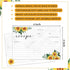 Zonon 50 Pieces Sunflower Recipe Cards, 4x6 Double Sided Kitchen Note Cards for Wedding, Bridal Shower