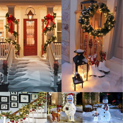 33 100 8 Battery Operated Christmas Lights, FT LED Mini String Lights with Timer and Modes, Green Wire Outdoor