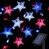 SEMILITS Outdoor Solar String Lights, 50LEDs with 3D Shaped Crystal Star String Lights for Garden Decorations (Blue