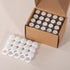 16ml Clear Glass Vial 20pcs - Leak-Proof Glass Bottle with White Screw Cap and Inner Plug, Sealed Sample Vials