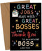 Boss Day Card Bosses Day Cards Gifts Boss Gifts for Men Thank