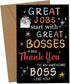 Boss Day Card Bosses Day Cards Gifts Boss Gifts for Men Thank