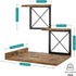 ELITEROO Desk Shelf Organizer, Wood Desktop Small Bookshelf, 3 Tier Storage Shelf Riser for Office Decor
