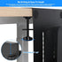 Desk Side Storage, Under Desk Laptop Mount with Hanging File Organizer and Magnetic Pen Holder for Office