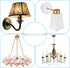 175mm (6.9") 2 Set PATIKIL Universal Light Fixture Mounting Bracket Kit, Light Crossbar Ceiling Light Plate with Screw